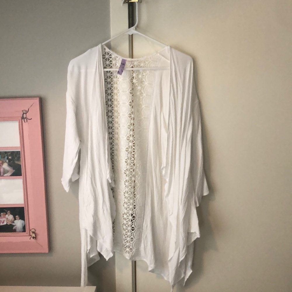 flowy white cover up